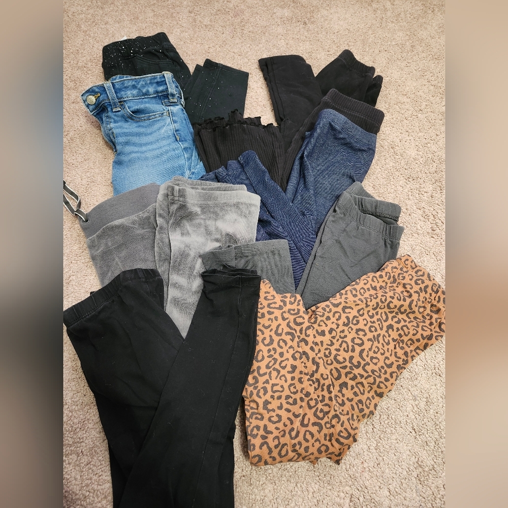 Assorted Leggings and Jeans Collection 9 Pairs